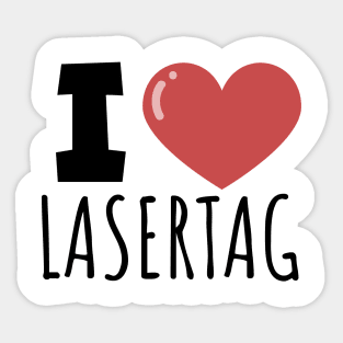 I love lasertag Sticker